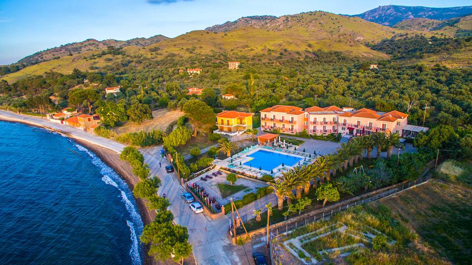 BELLA VISTA Hotel of Eftalou Beach in Molivos (Mithymna)